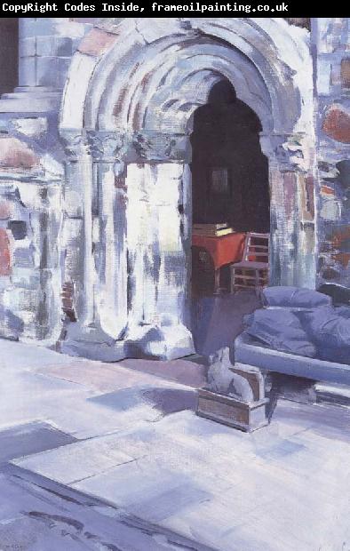 Francis Campbell Boileau Cadell Interior of Iona Abbey
